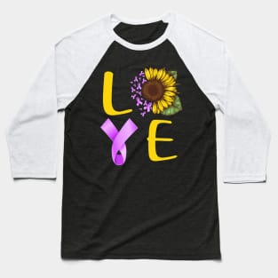 love leiomyosarcoma sunflower Baseball T-Shirt